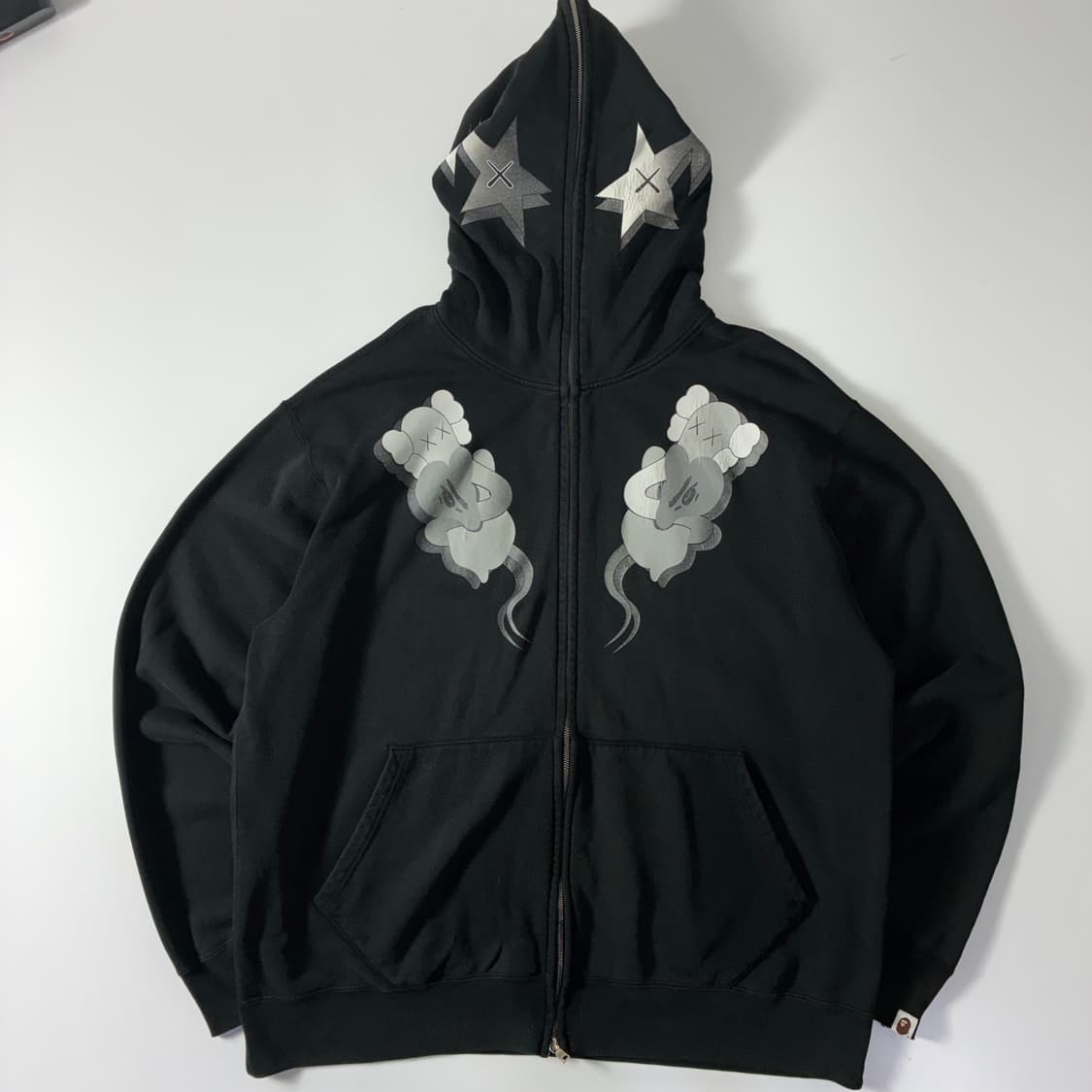 BAPE x KAWS 베이프 카우스 풀집업 후드집업 상품이미지2