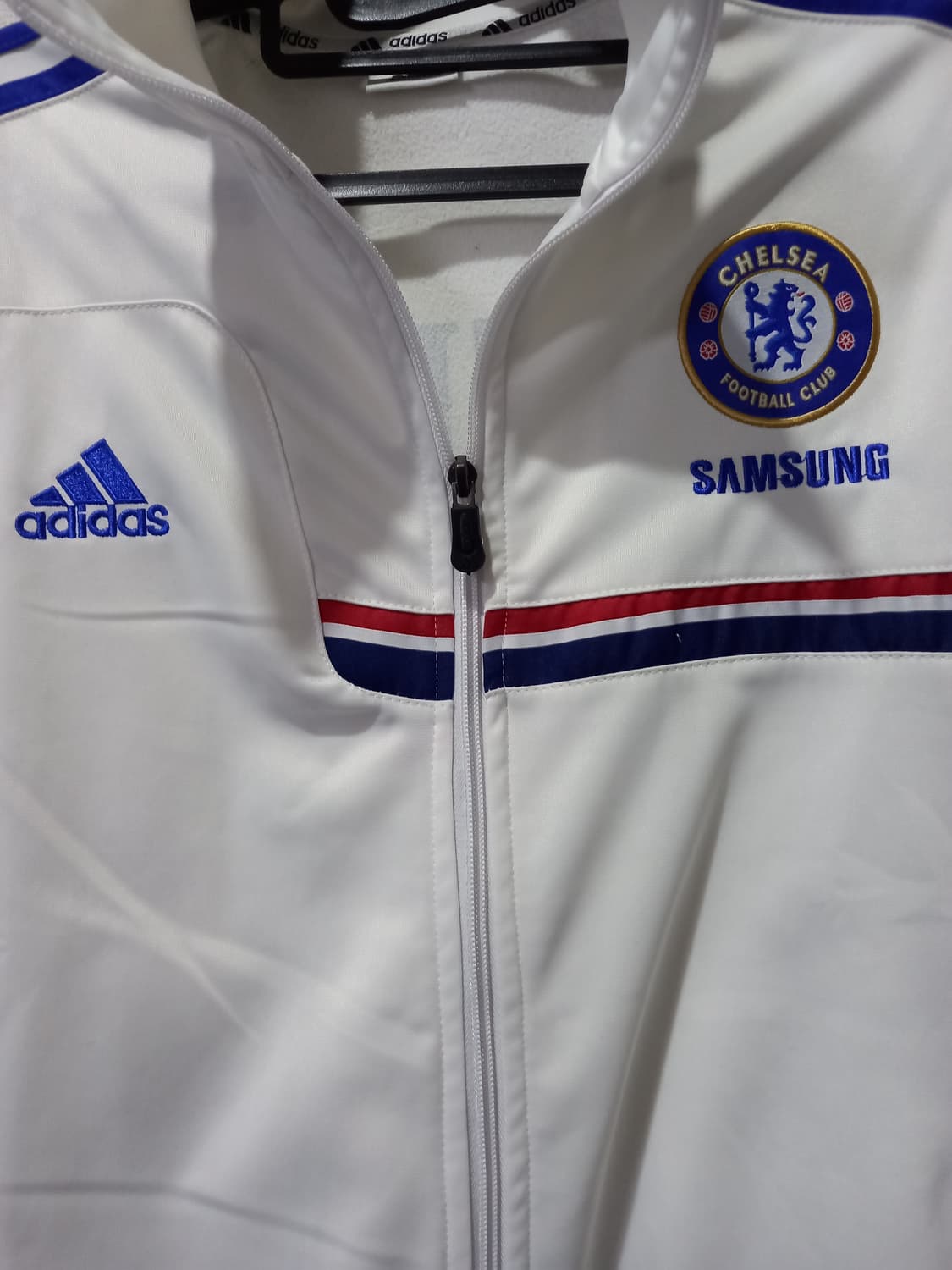 아디다스 삼성 첼시 흰파 화이트 희귀 트랙탑 저지 져지집업 90/S 상품이미지3