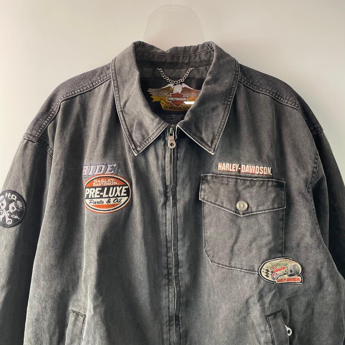90s 할리 데이비슨 플레임 워크자켓 상품이미지3