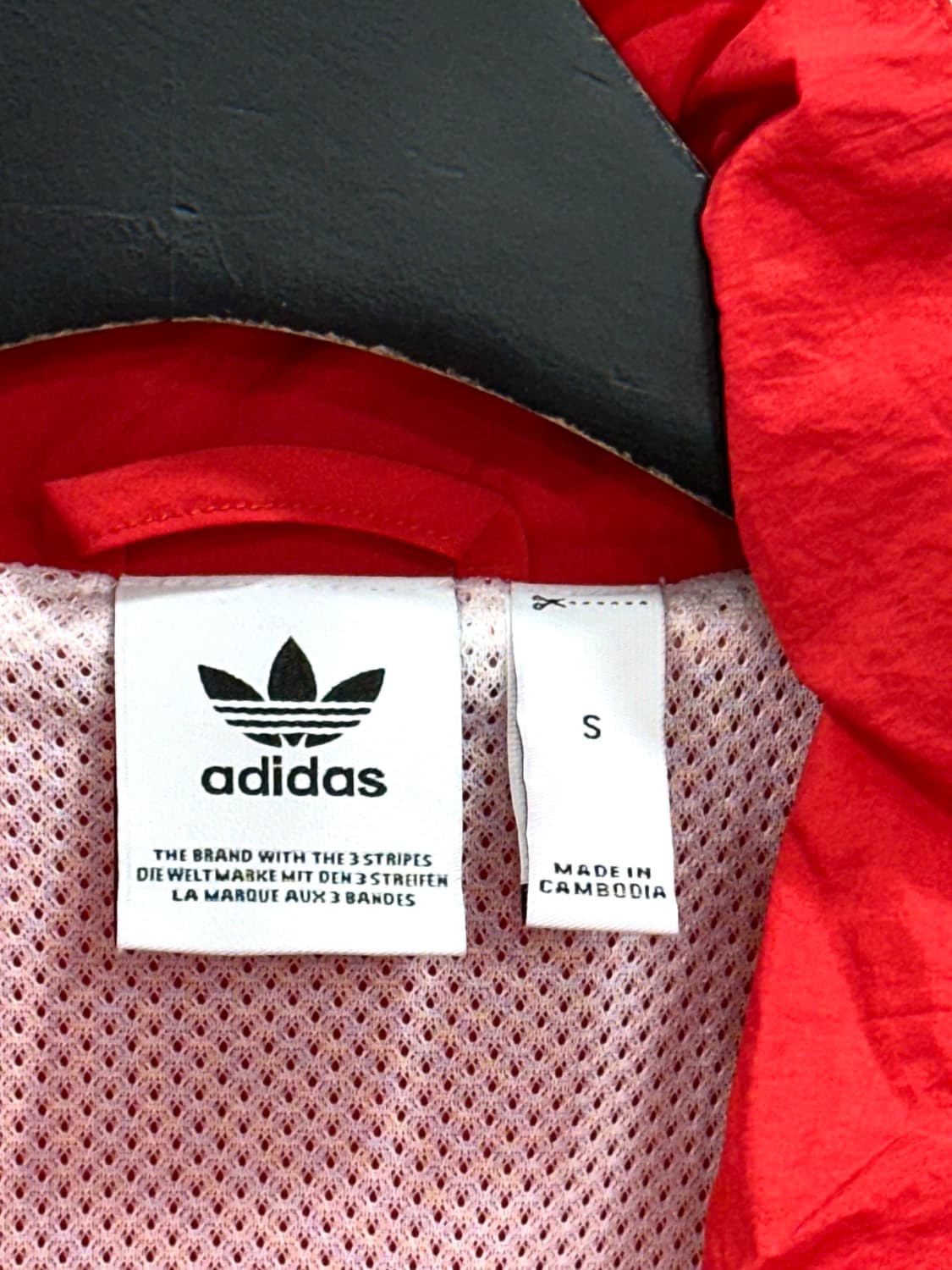 아디다스 투웨이 빅트레포일 바람막이 레드 S 상품이미지5