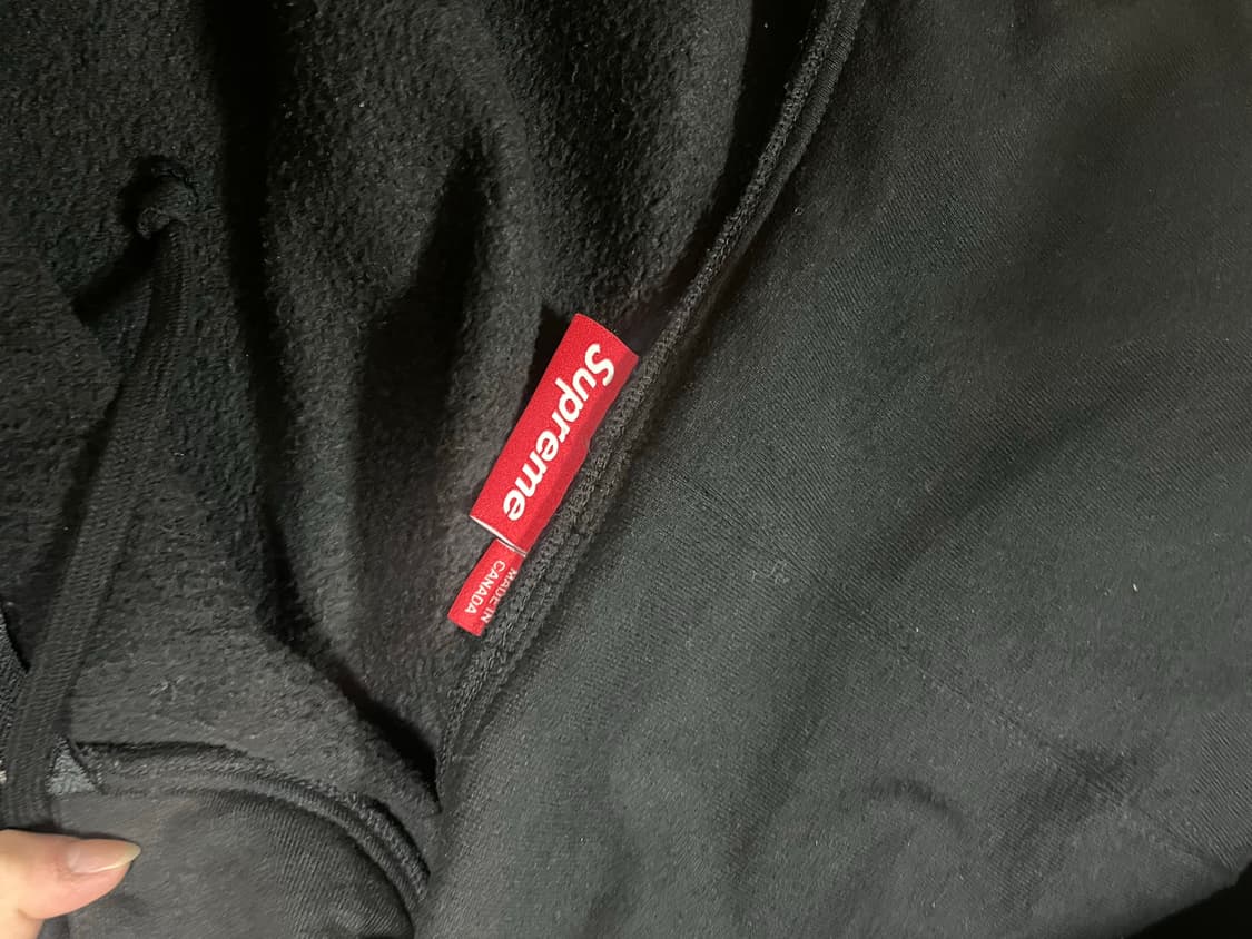 슈프림 s로고 후드집업 s사이즈 블랙 상품이미지3