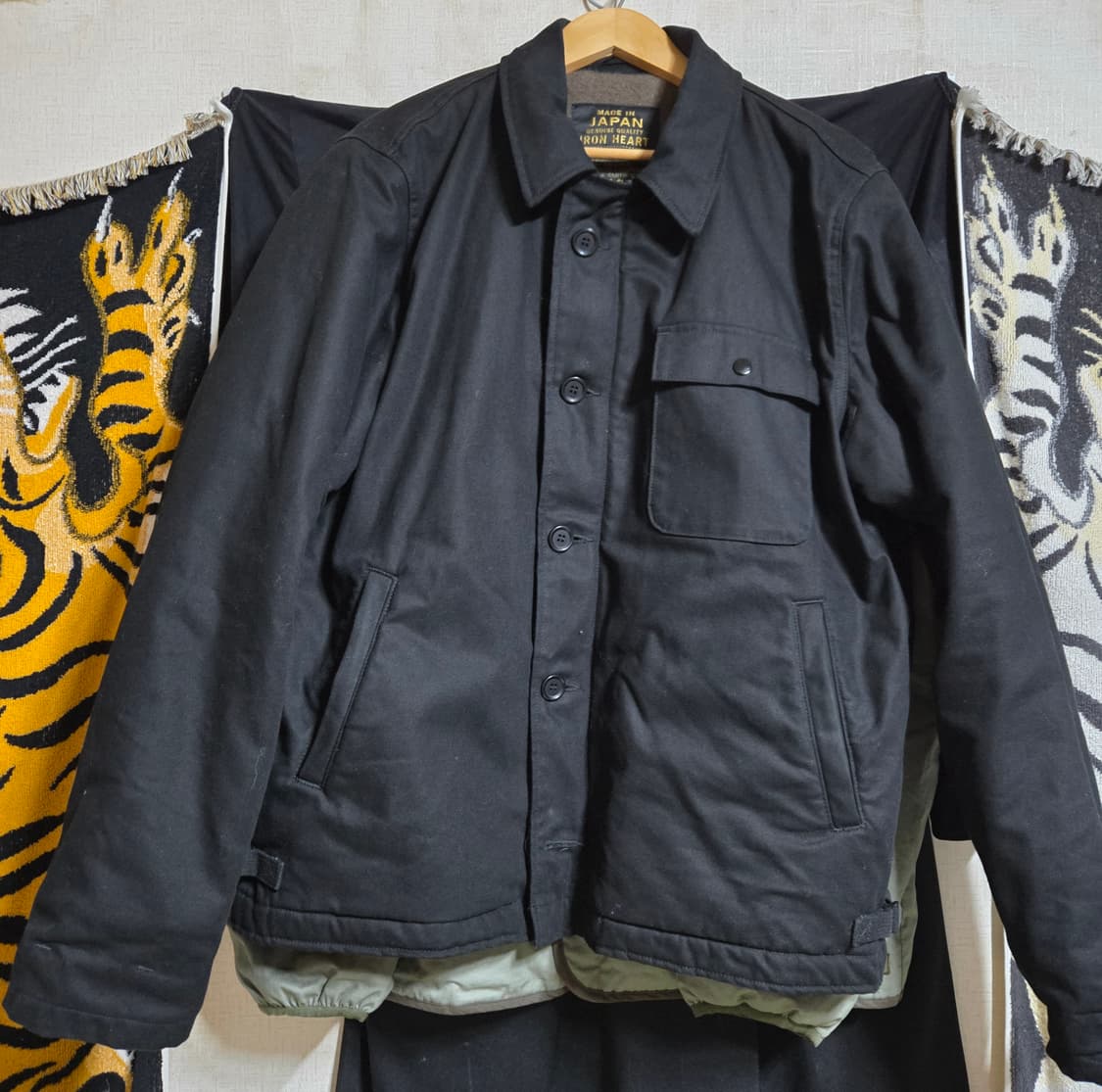 아이언하트 A-2 덱자켓 XXL 블랙 상품이미지6