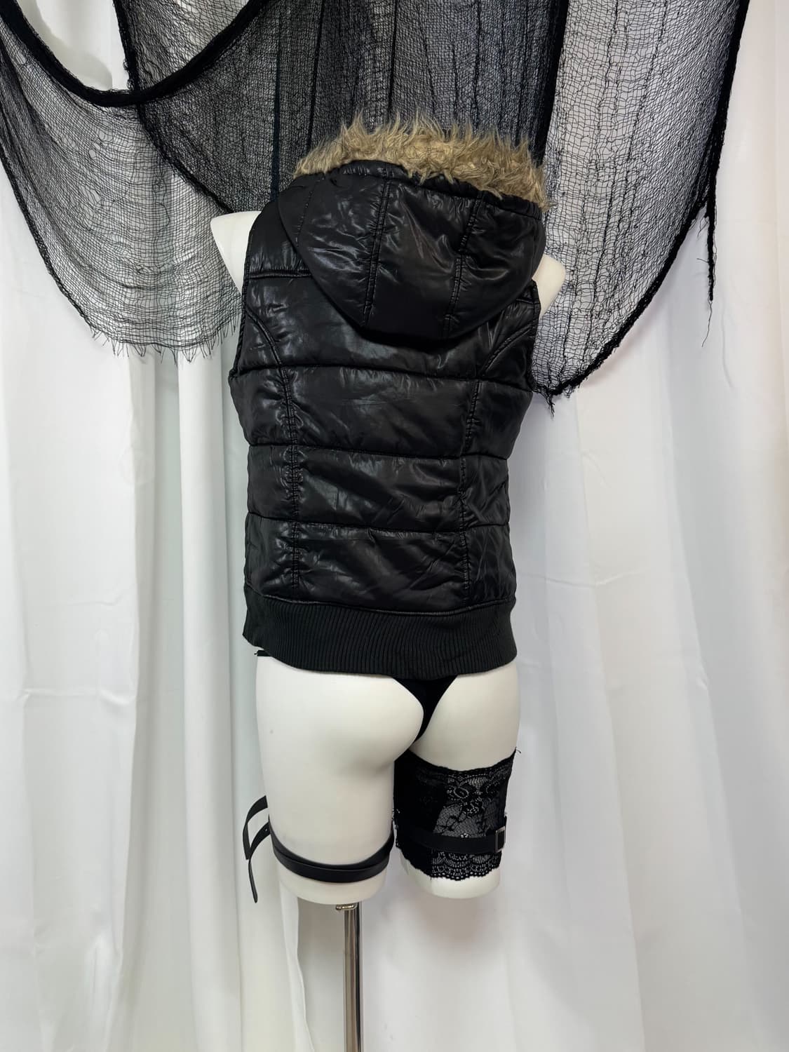 fur padding vest 상품이미지5