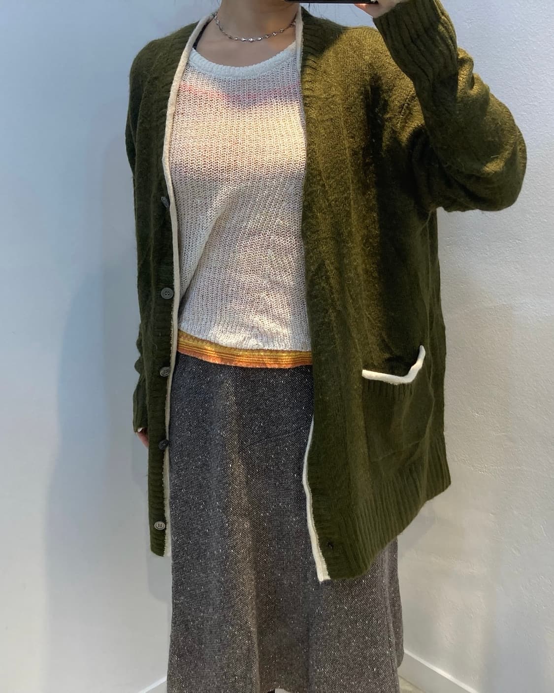 아이보리 플리츠 반팔 니트 상품이미지2