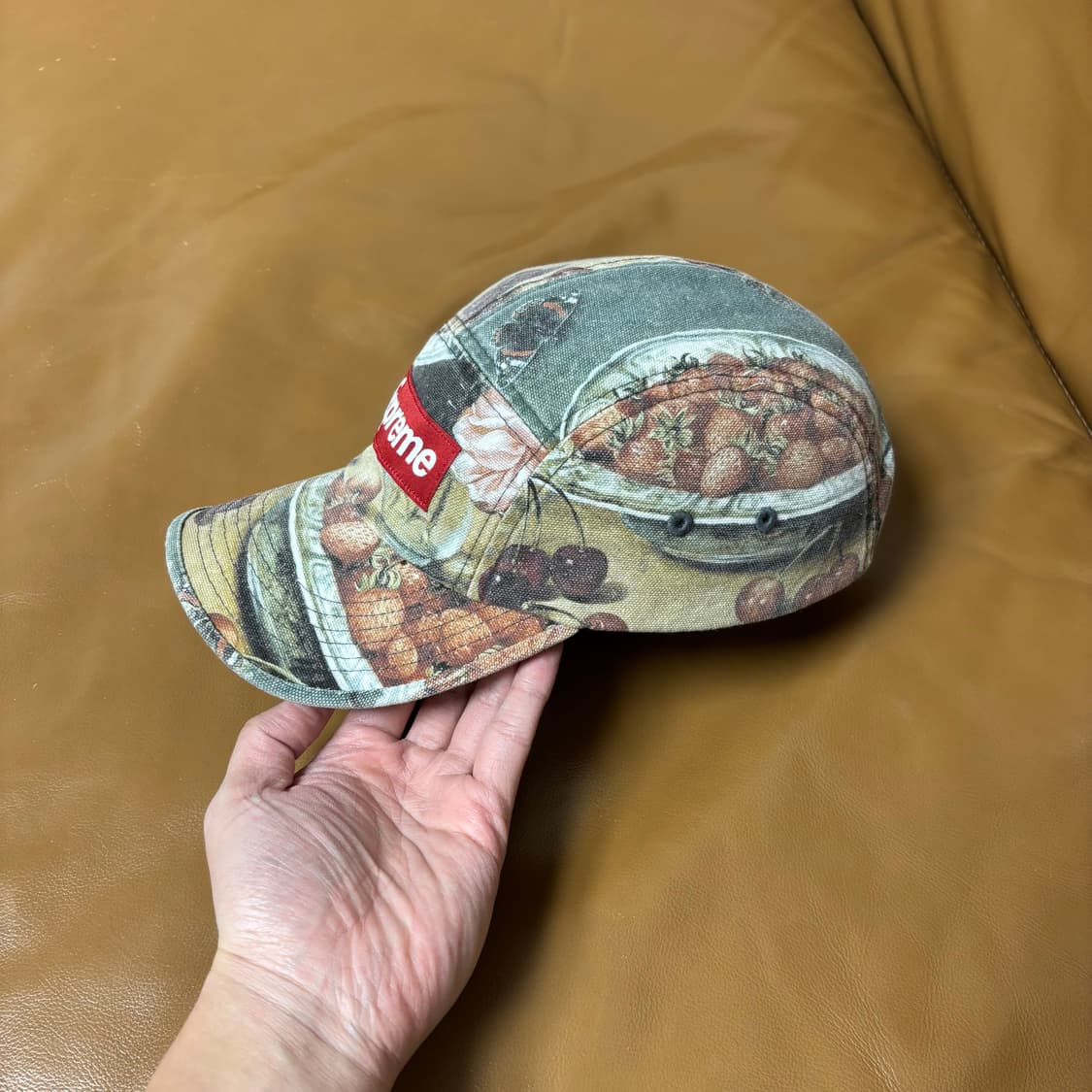 슈프림 캠프캡 모자 박스로고 스트로베리 체리 상품이미지4