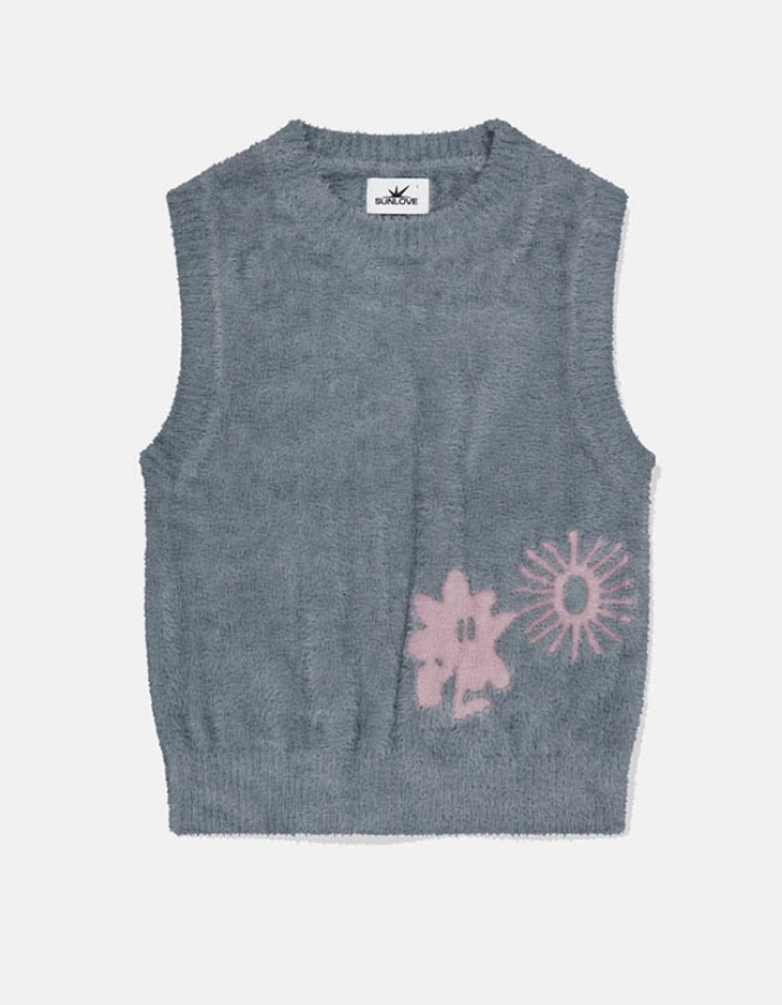 썬러브 니트베스트 그레이 상품이미지1