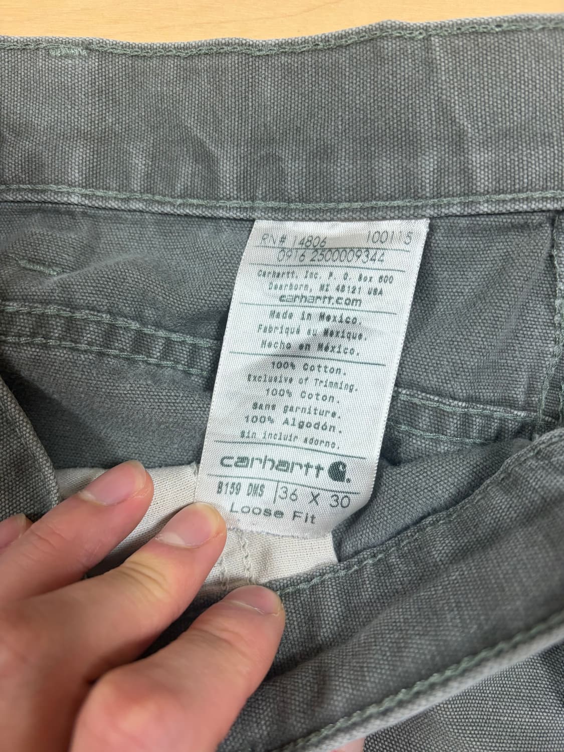 칼하트 빈티지 14806 워크 팬츠 상품이미지3