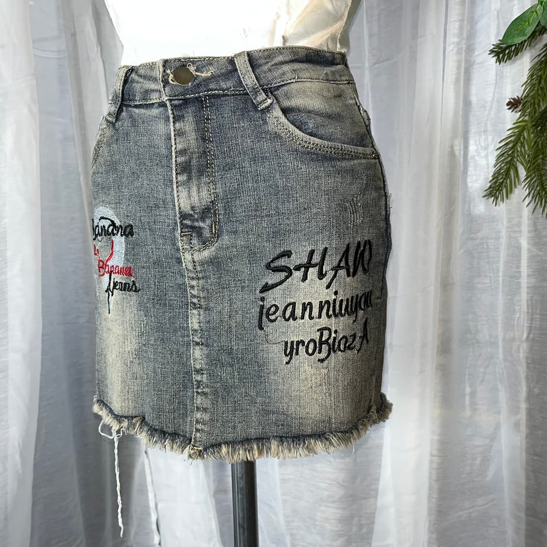 y2k 데님 스커트  상품이미지3
