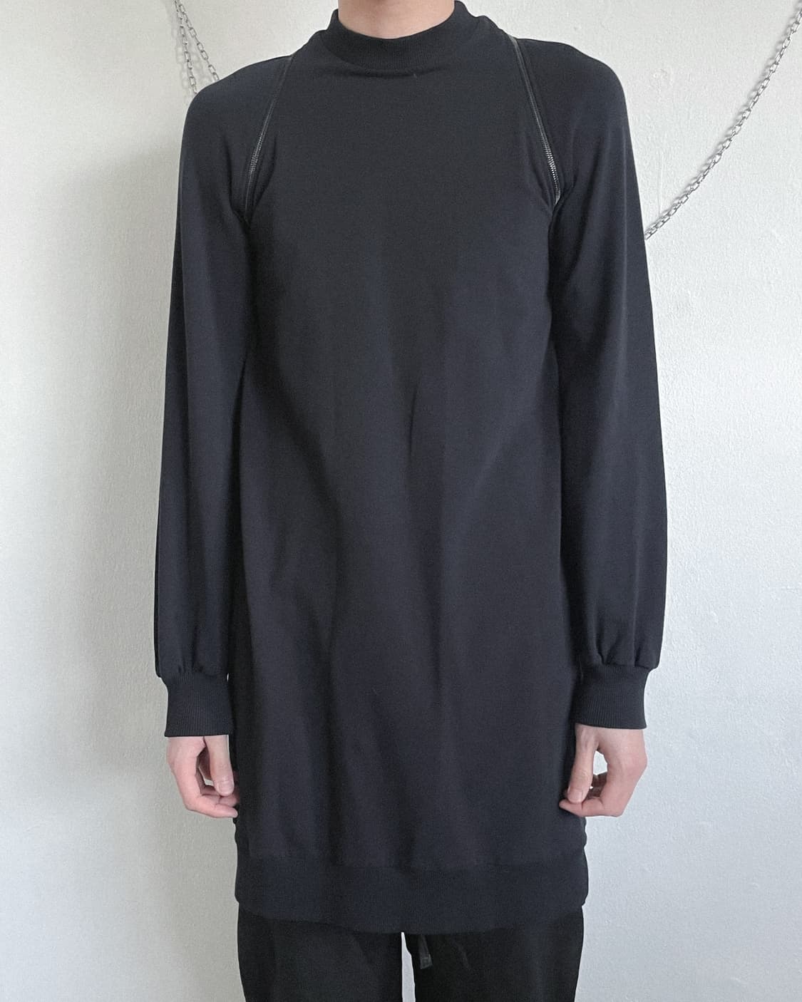 노스트라산티시마 지퍼 하이넥 레이어드 롱슬리브 상품이미지3