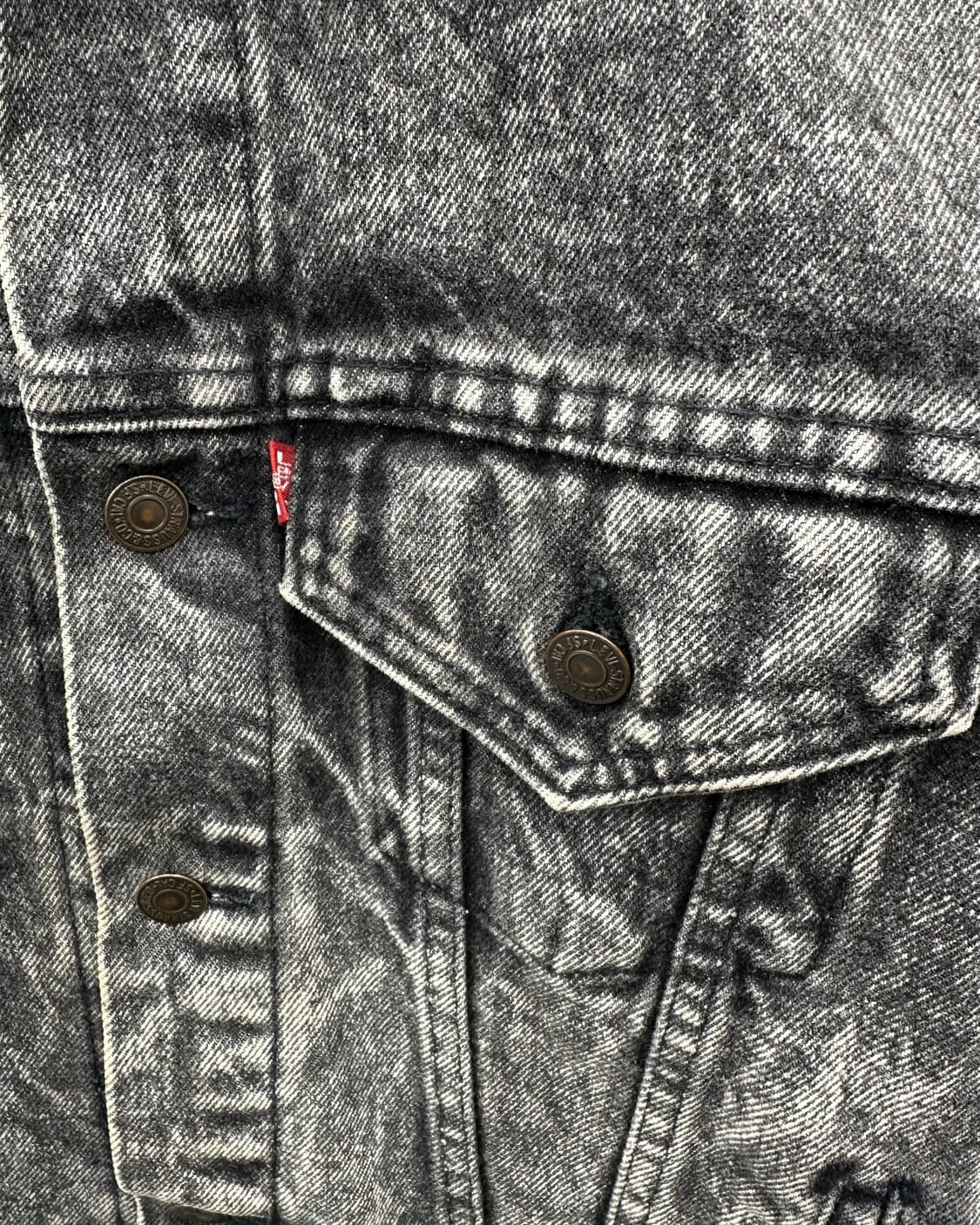 (WOMEN)80'S 리바이스 USA 흑청자켓-M1408 상품이미지2