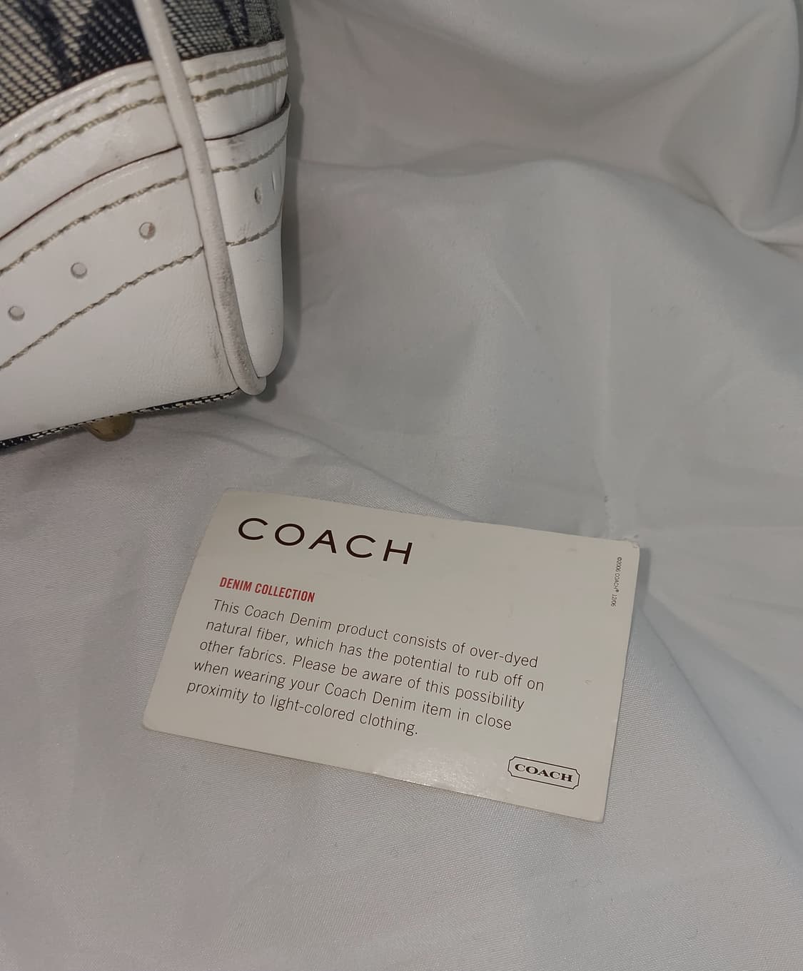 데님👖//COACH 코치 데님 시그니처 햄튼 사첼백 Y2K 상품이미지4