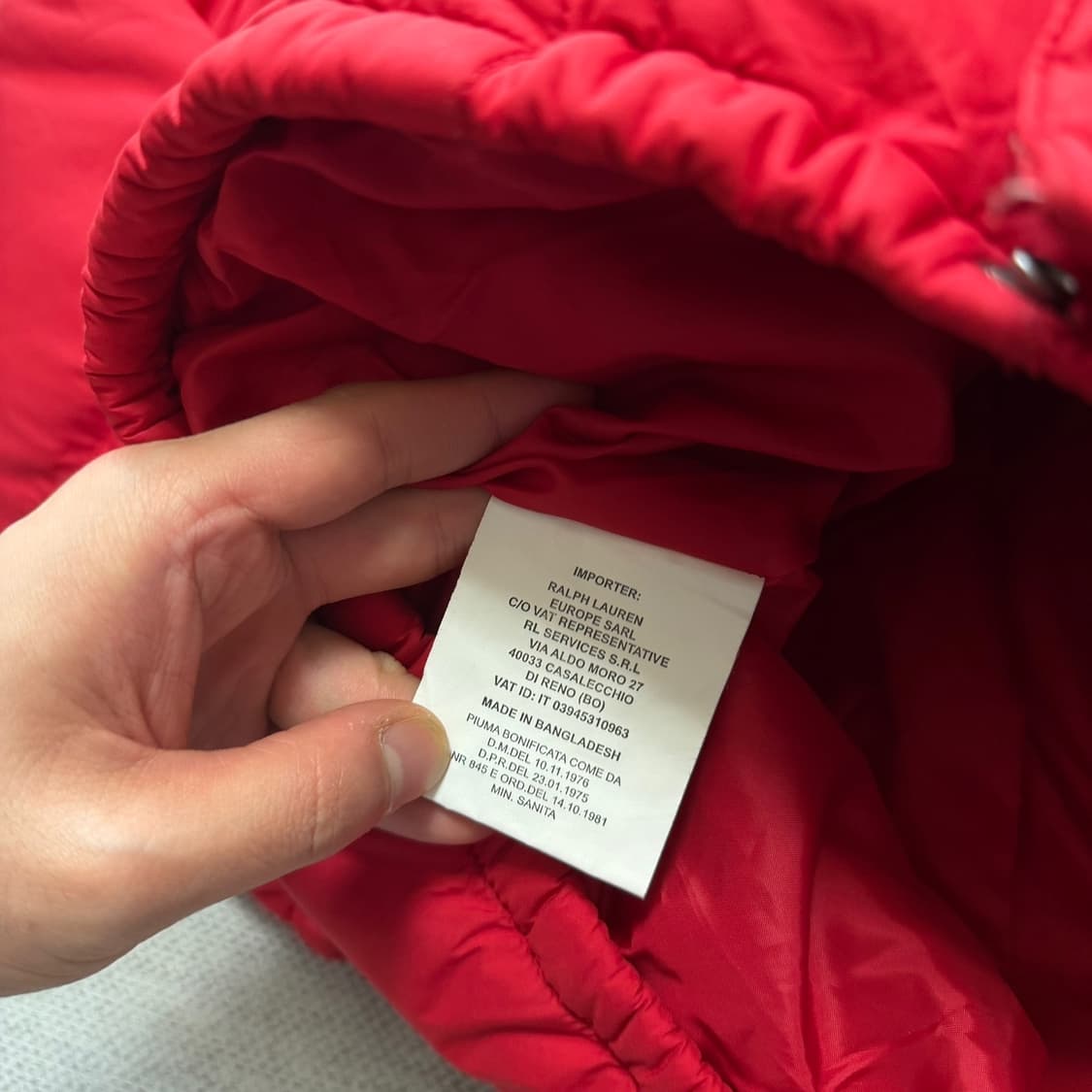 폴로 랄프로렌 푸퍼 패딩 상품이미지5