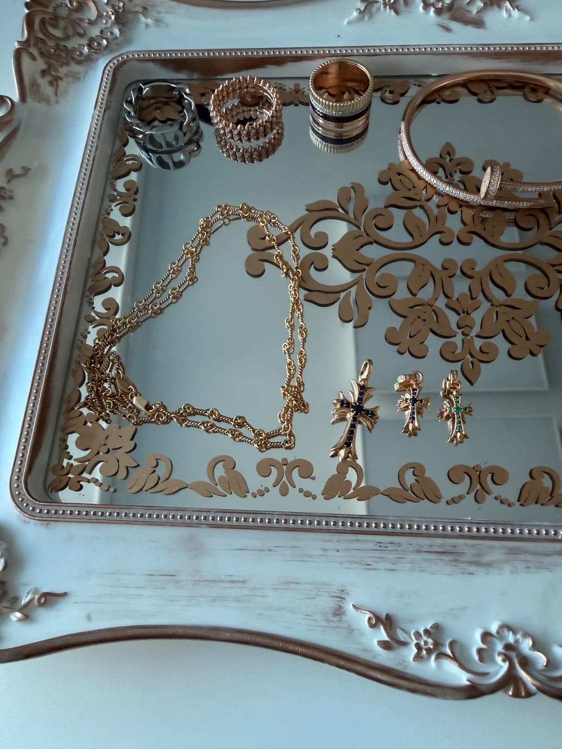 크롬하츠 22k 타이니(사파이어) 베이비펫(사파이어,에메랄드) 상품이미지1