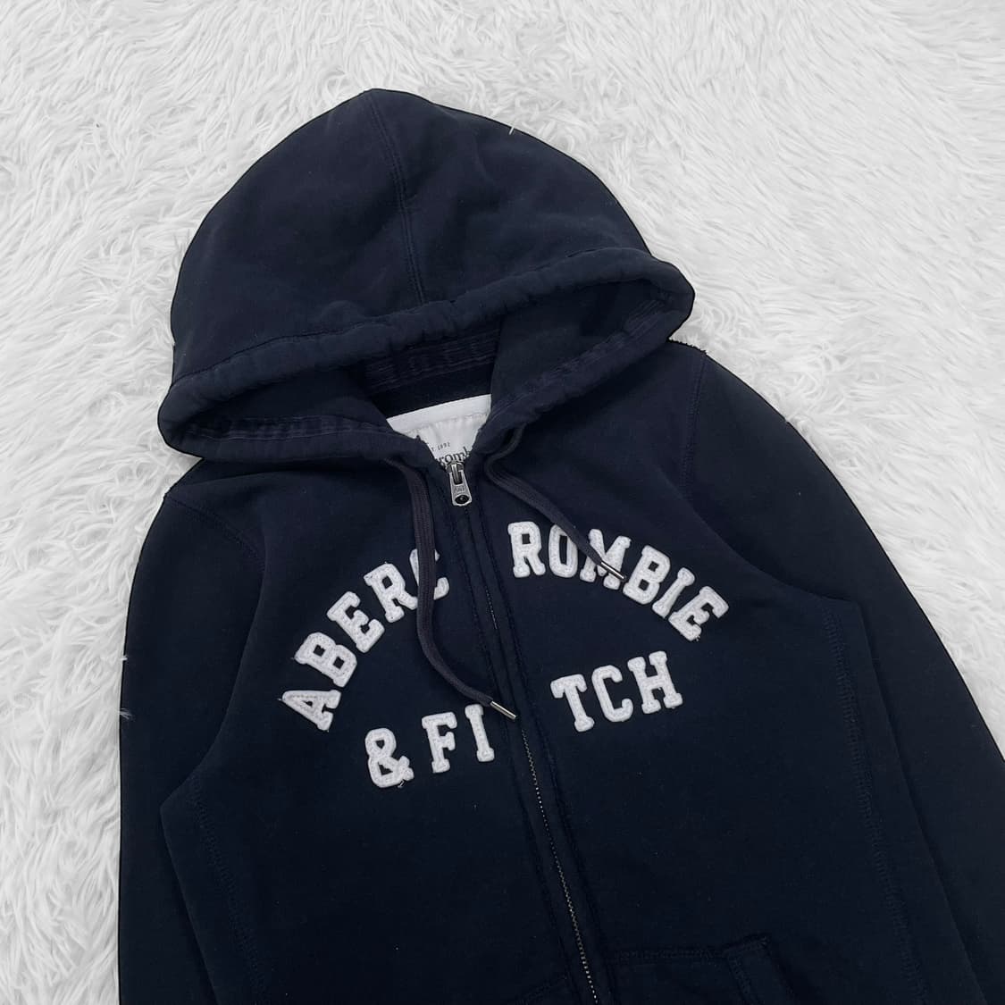 아베크롬비 아치 로고 후드집업 네이비 상품이미지3