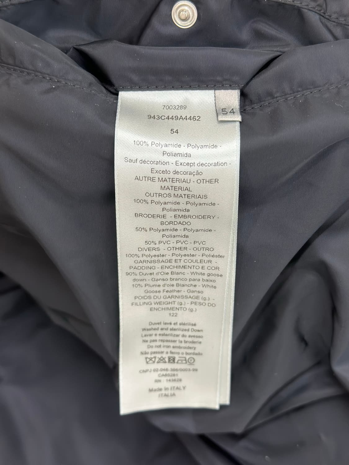 디올 오블리크 패딩 블랙 54 상품이미지9