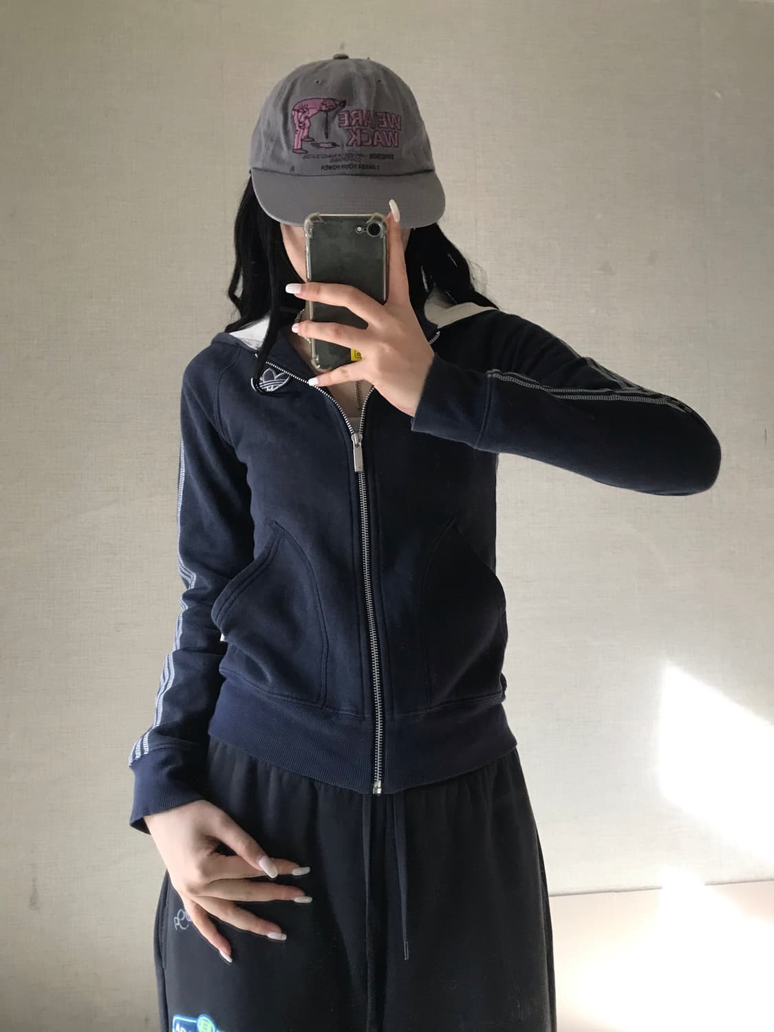 아디다스 네이비 파이어버드 후드집업 상품이미지4