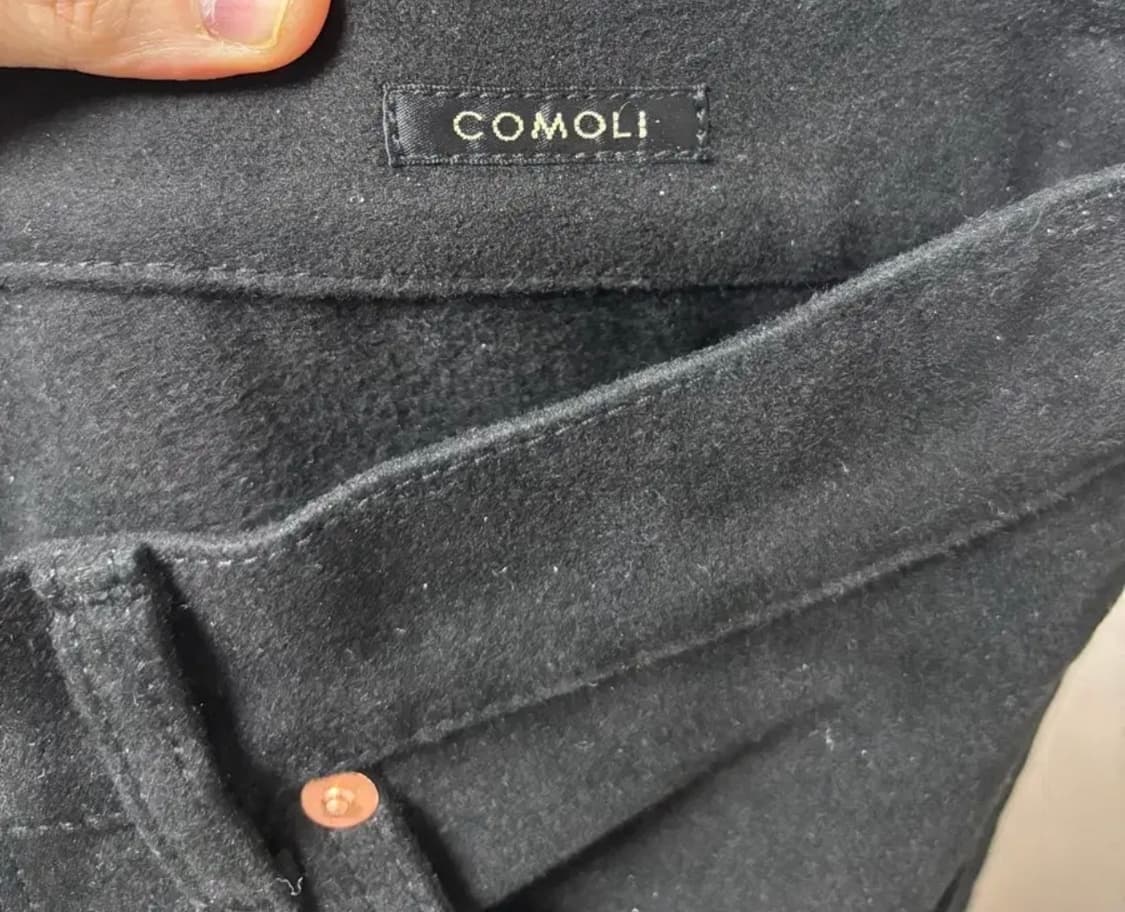 코모리 25aw 몰스킨 블랙팬츠 2사이즈 (새상품) 상품이미지4