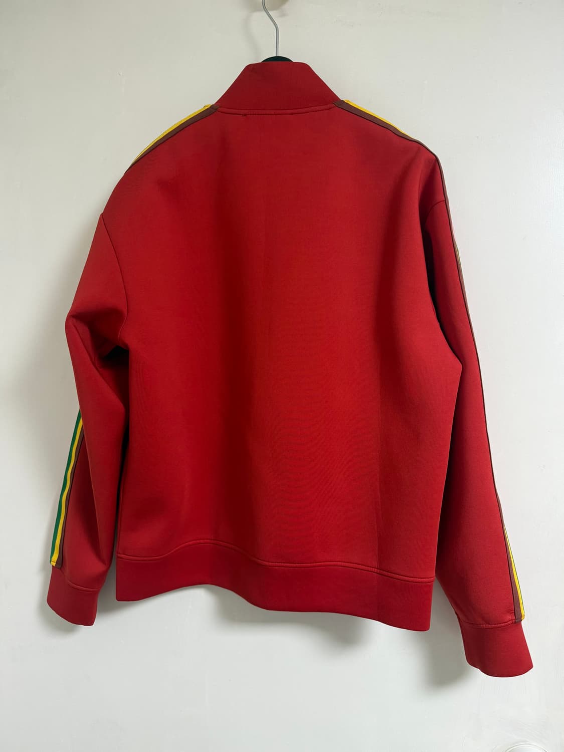 Sandro Racer Stripe Crepe Jacket In Red산 상품이미지7