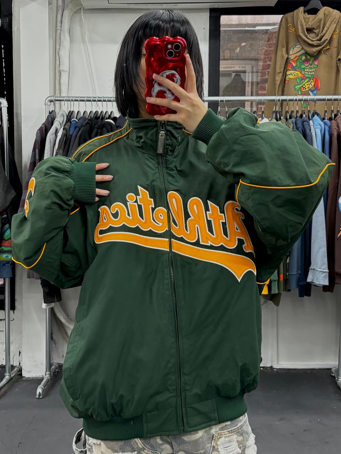 마제스틱 오클랜드 애슬레틱스 스타디움 자켓 상품이미지2