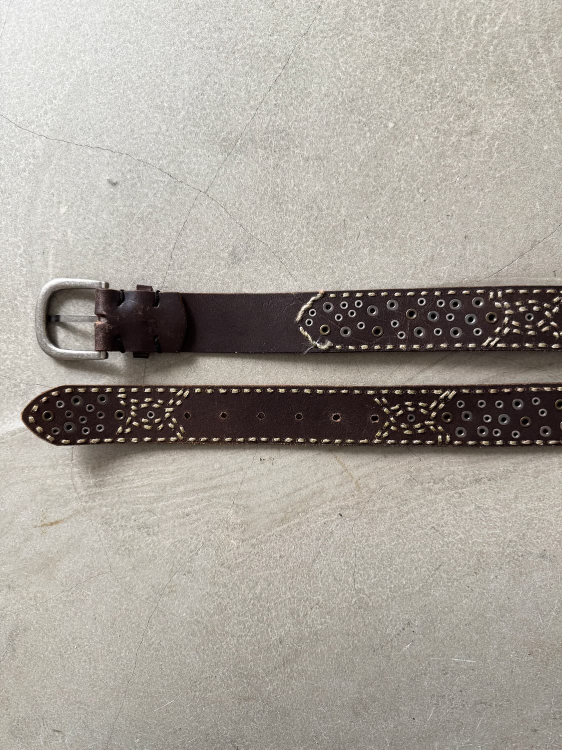 Vintage Studded Western Leather Belt 상품이미지5