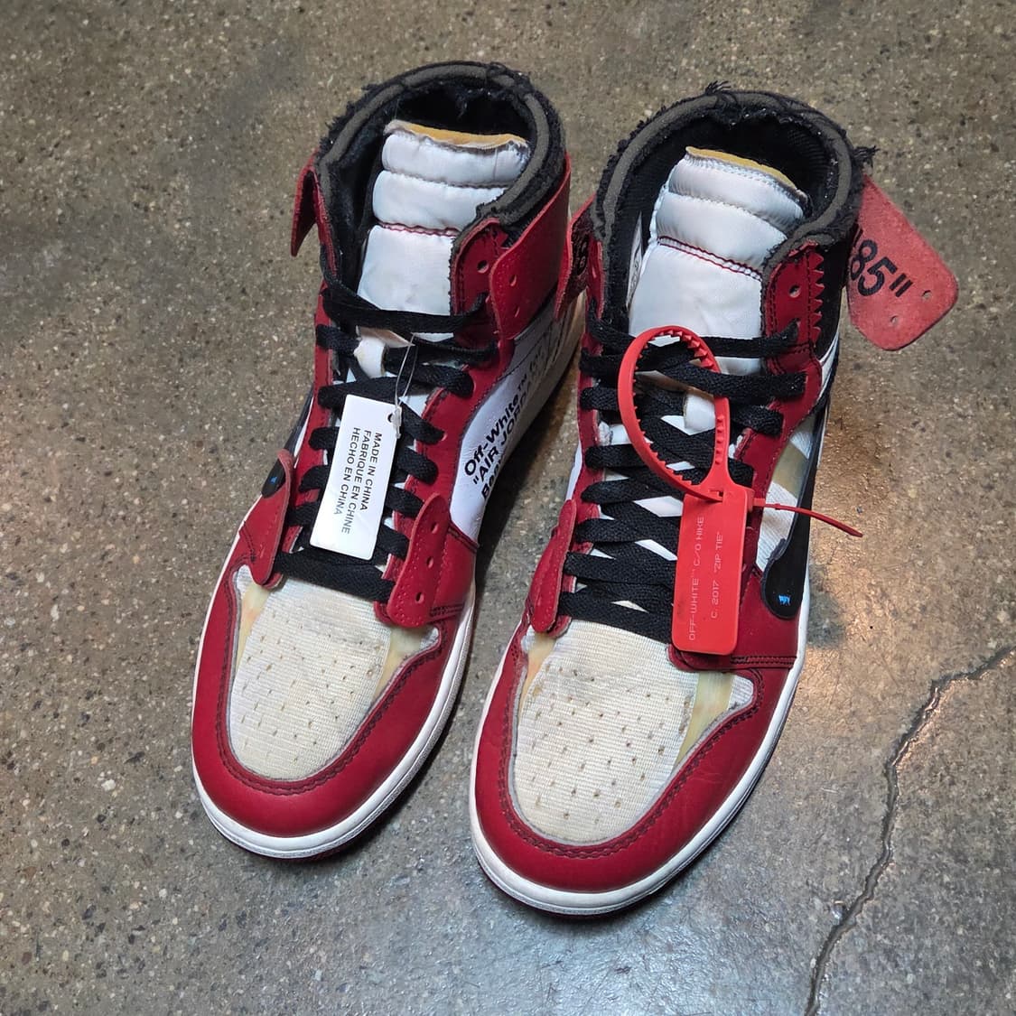 나이키 조던 1 x 오프화이트 레트로 하이 시카고 더 텐 (290) 상품이미지3