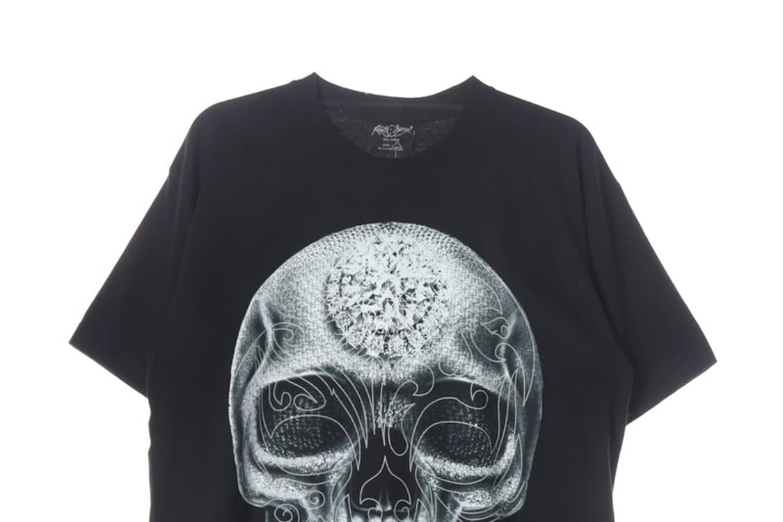 락창 빈티지 빅 로고 해골 그래픽 티셔츠 L 상품이미지3