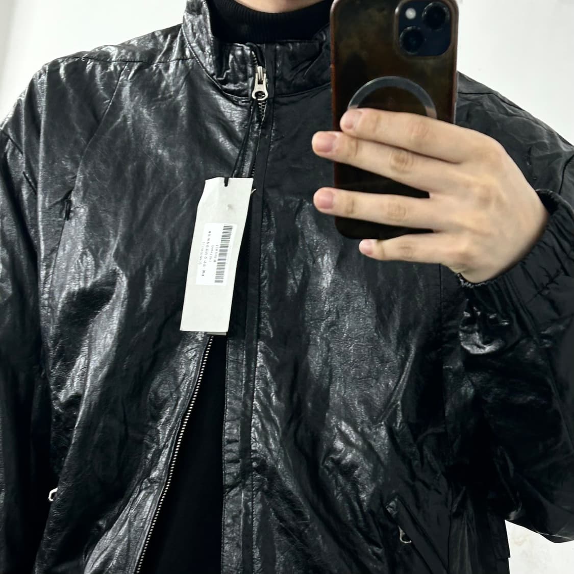 (새상품) 르마드 투톤 로우컷 밴딩 숏 자켓 상품이미지2