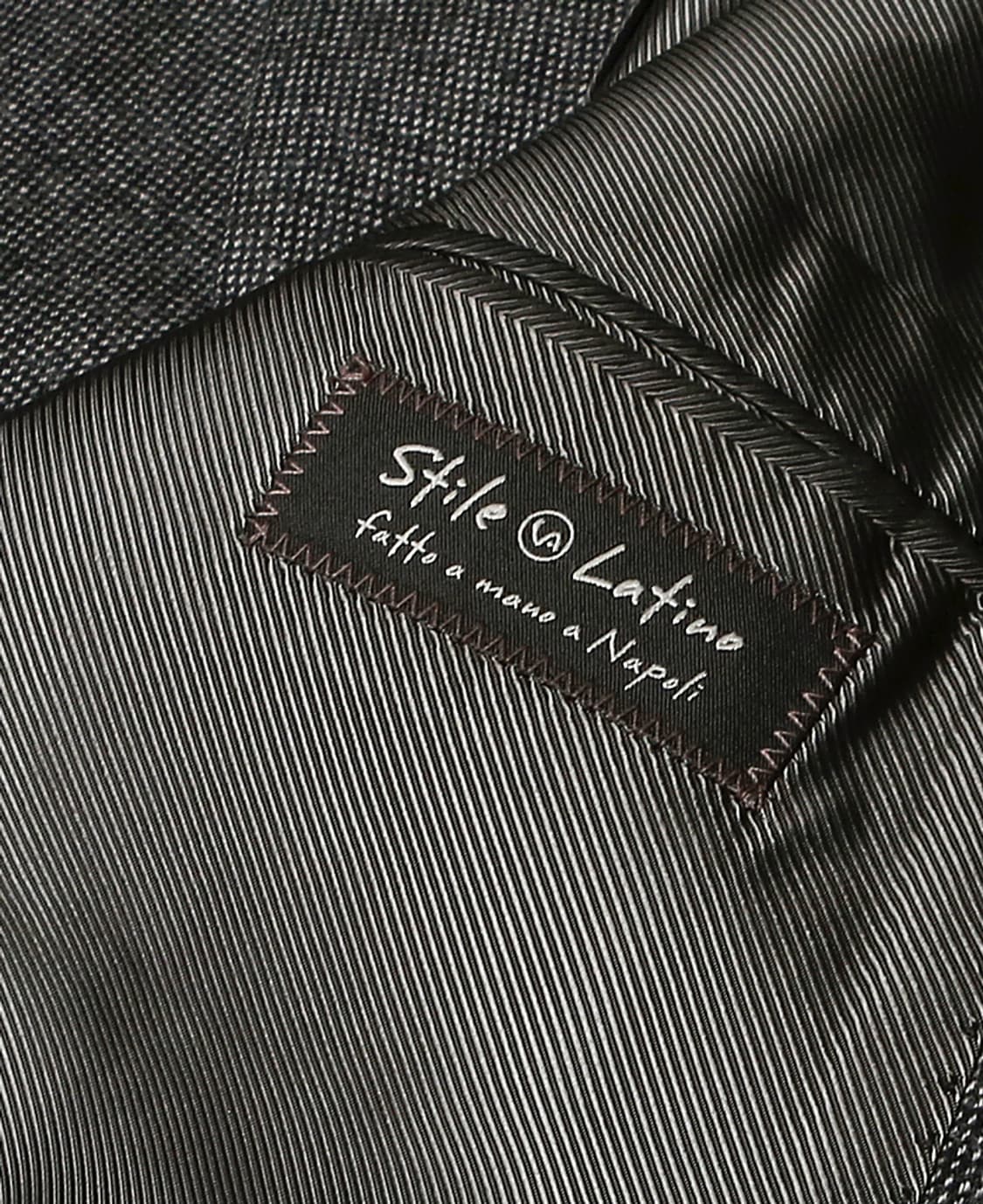스틸레 라티노 [Stile Latino] 미니 패턴 그레이 나폴리 수트 상품이미지6