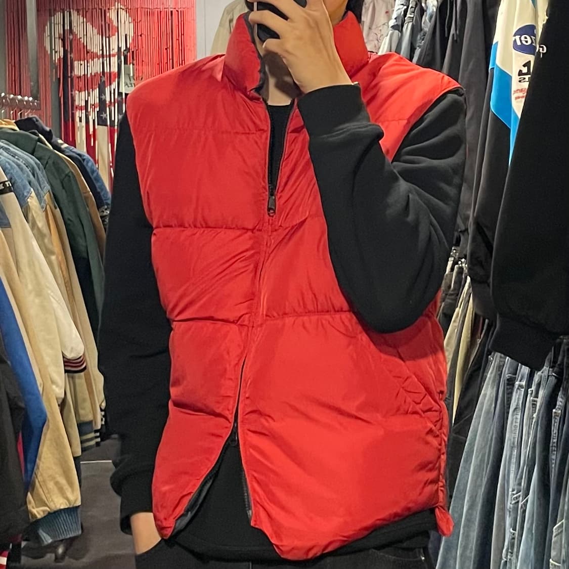 [IM]  데님 앤 서플라이 랄프 로렌 레드 조끼 패딩 상품이미지5