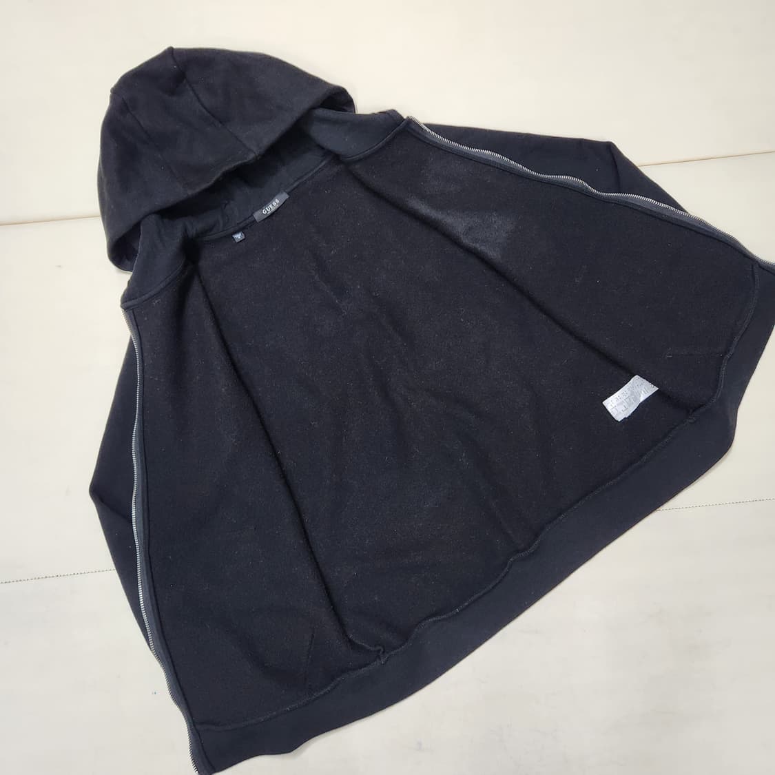 정품 게스 여성 기모 면 후드 집업 자켓 M 상품이미지8