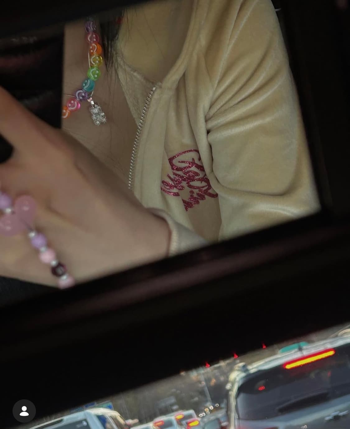 페일제이드 벨로아 y2k 벨벳 트레이닝 셋업 - 골드베이지 상품이미지4