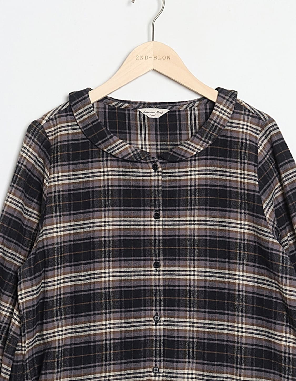 Samansa Mos2 Flannel One-Piece   상품이미지2