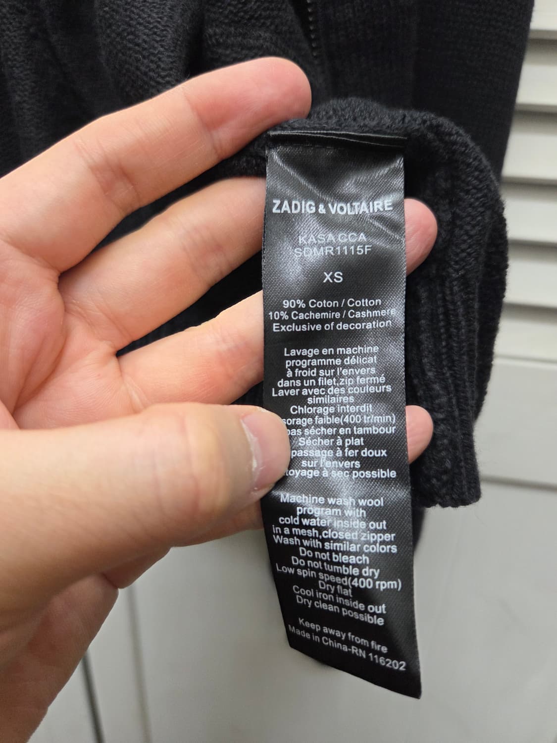 자딕앤볼테르 캐시미어 니트 후드 집업 상품이미지5