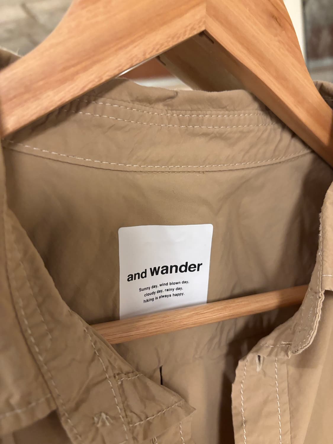 and wander 앤드원더 풀오버 셔츠 상품이미지3