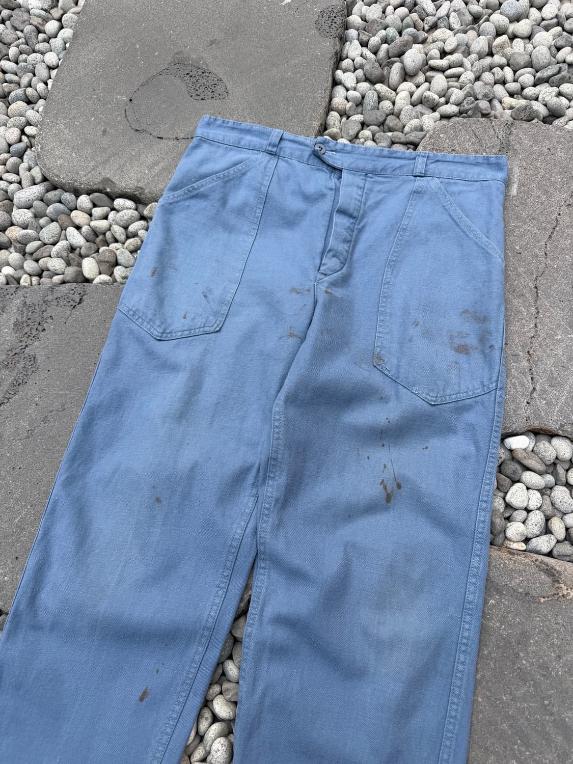 1960s DISTRESSED FADED FATIGUE 프렌치워크팬츠 상품이미지6