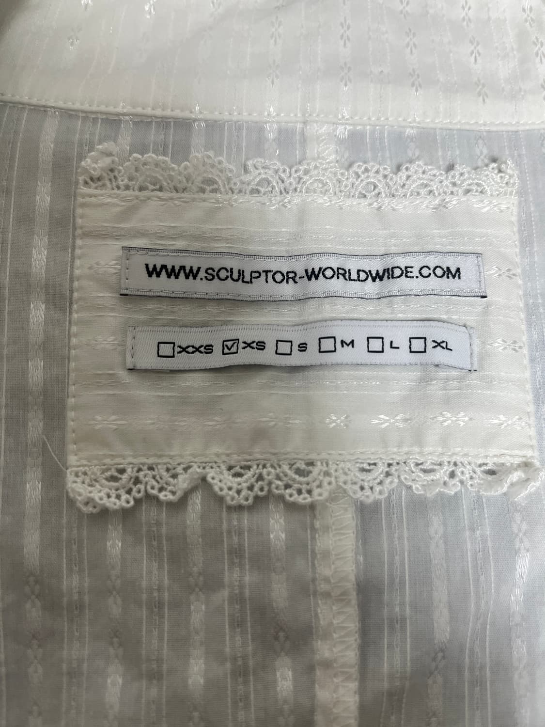 스컬프터 블라우스 Clover Leaf Neck Blouse XS 상품이미지6