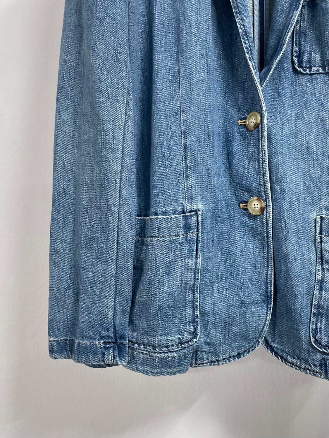 로렌 랄프로렌 우먼스 데님 싱글 블레이저 (on.39) 상품이미지4