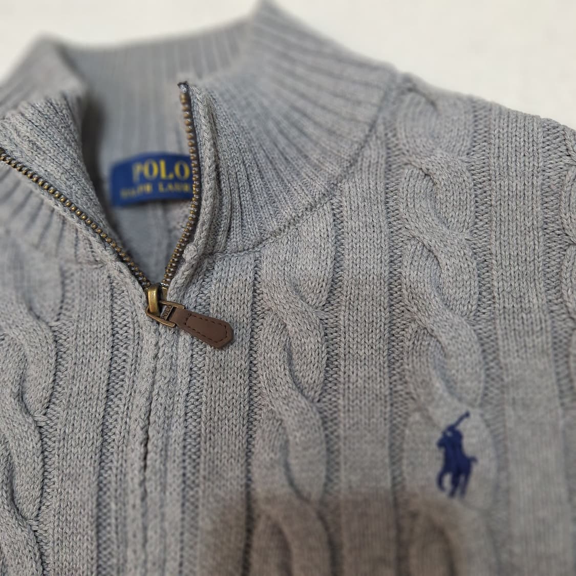 폴로랄프로렌  반집업니트L 상품이미지3