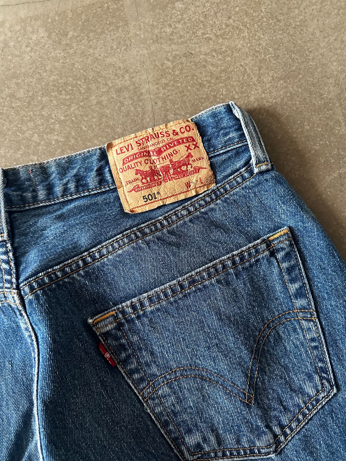 Levis 리바이스 501 nightwaks 커스텀 데님 팬츠 상품이미지2