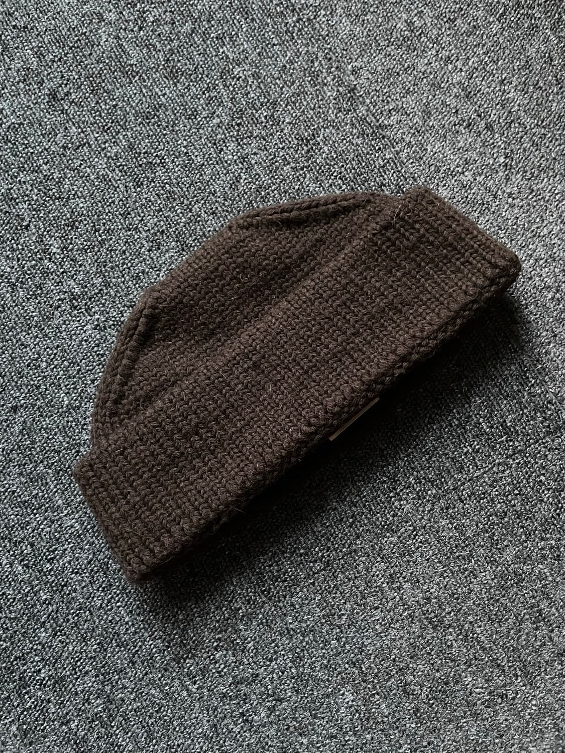 피그벨 21AW 알파카울 밀 와치캡 빈티지브라운 상품이미지2