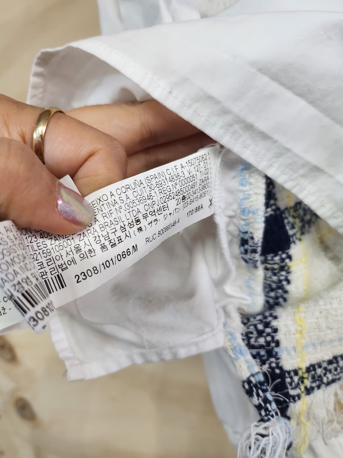 1124) 자라 ZARA 크롭 블라우스 상품이미지6