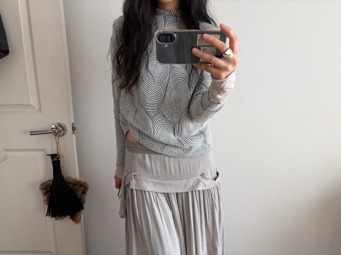 patterned pullover blouse 상품이미지3