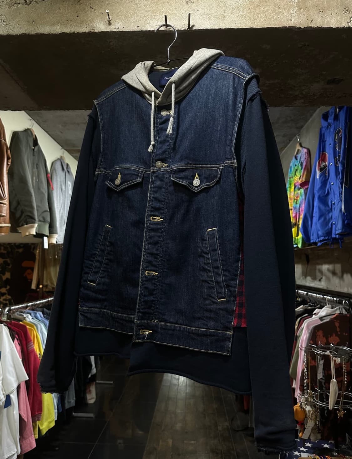 19ss 언더커버 도킹 레이어드 데님 자켓 상품이미지3