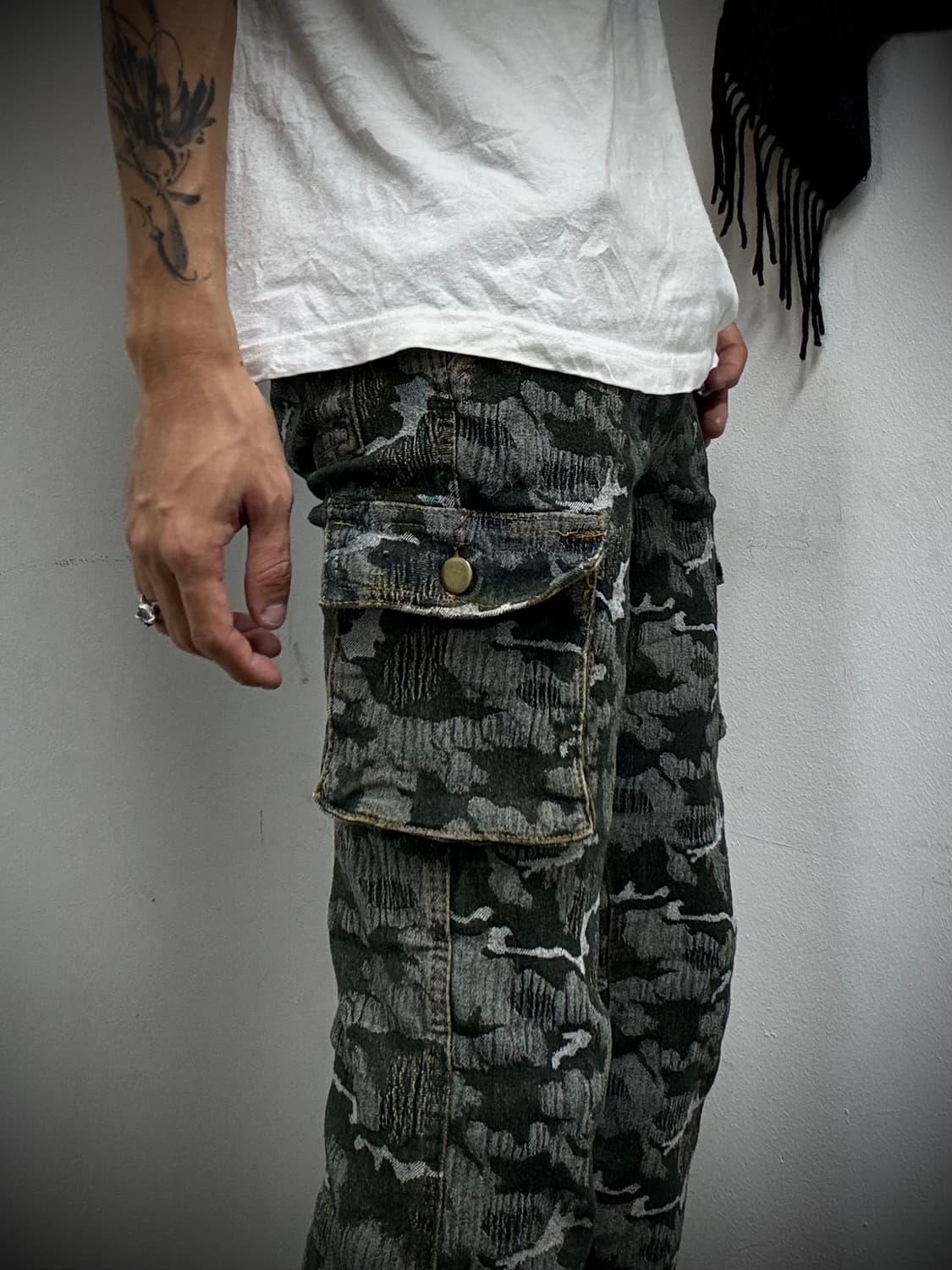 “Vintage” 00’s Camo Cargo Pocket Boots C 상품이미지8