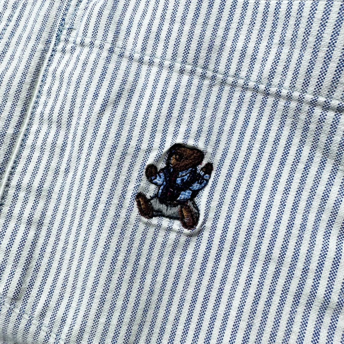 폴로 랄프로렌 폴로베어 스트라이프 옥스포드 커버올 셔츠 자켓 상품이미지5