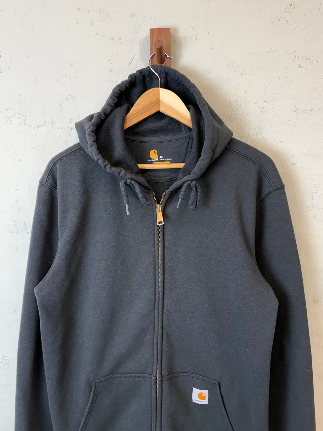칼하트 오리지날핏 후드집업 블랙 상품이미지2