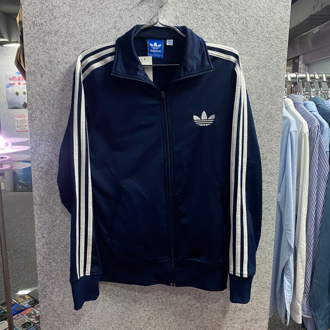 아디다스 오리지널 파이어버드 네이비 배색 트랙 탑 져지 B3048 상품이미지2