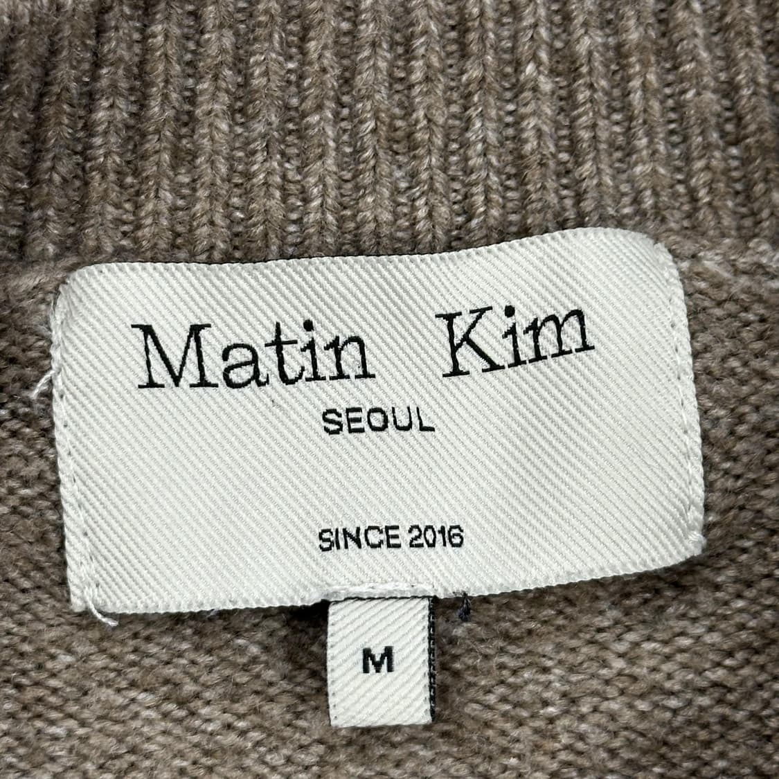 마뗑킴 여성 라운드넥 니트 브라운 여성M 상품이미지5