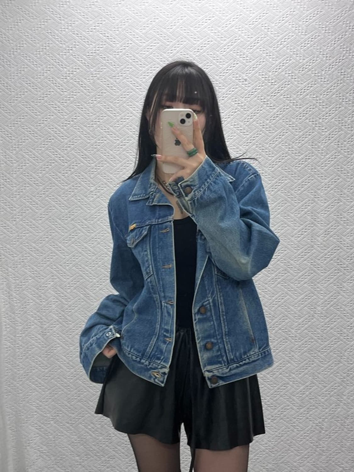 러슬러 올드스쿨 빈티지 90's 데미지 워싱 데님자켓 L C09306 상품이미지2