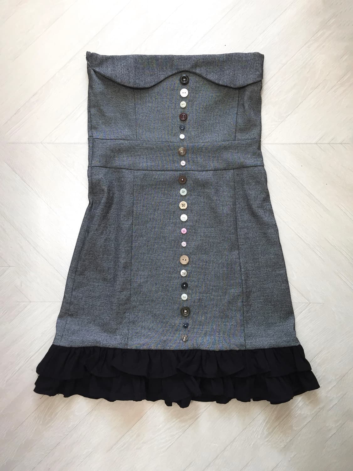 Baby Button Tube Top Dress  상품이미지3